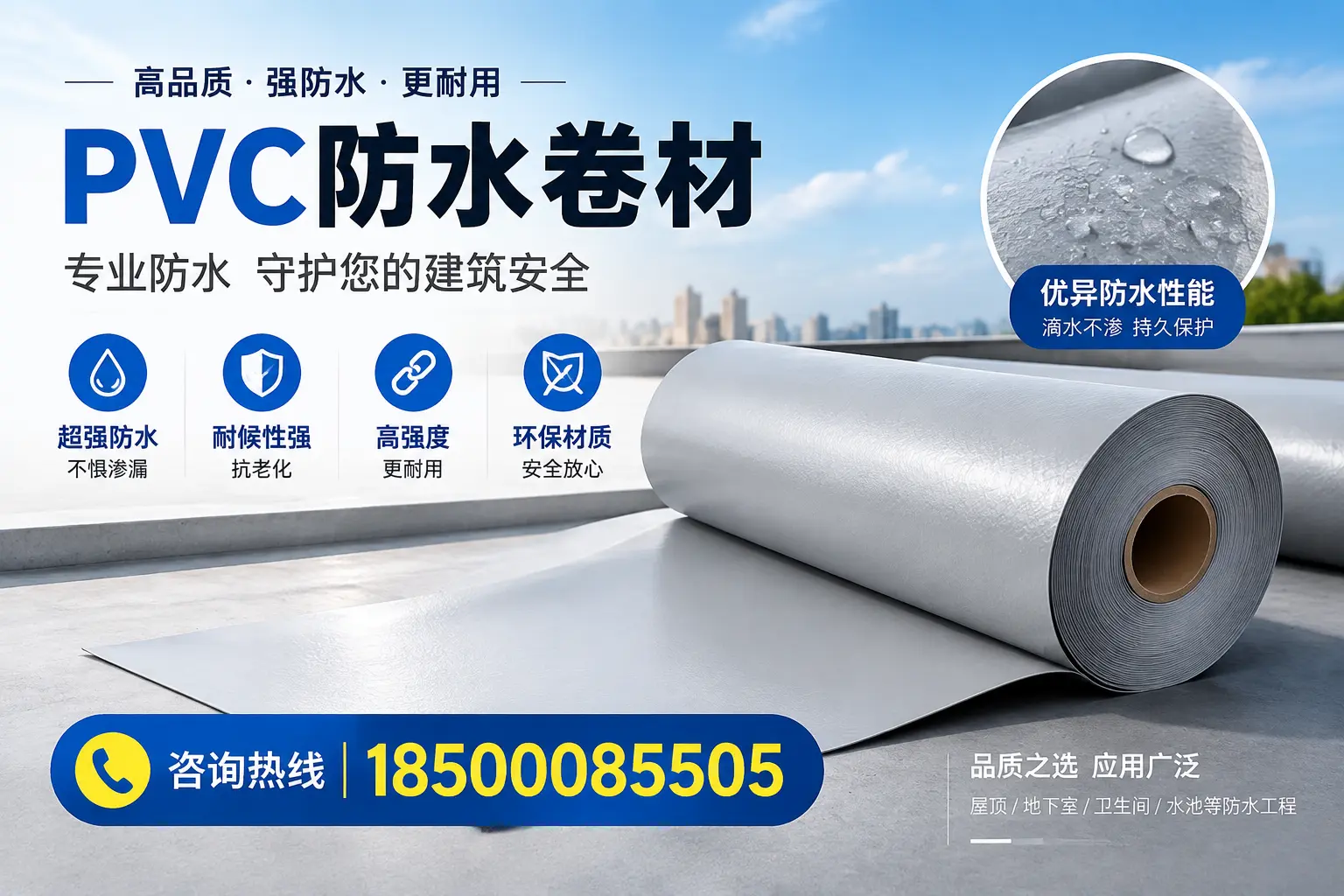 贺州地区pvc防水卷材的市场现状与发展趋势